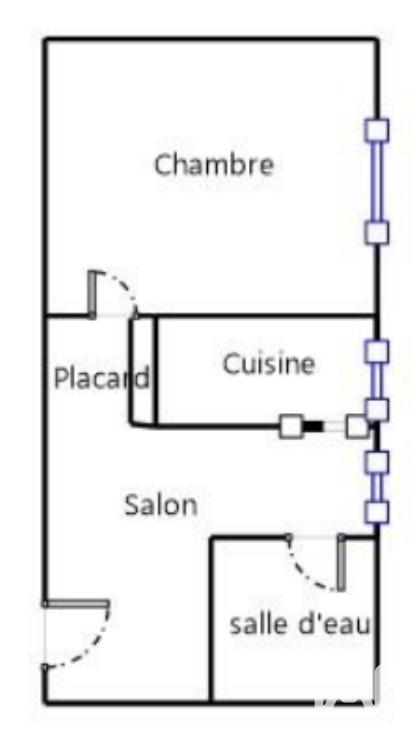 Appartement - 32 m² - 2 pièces