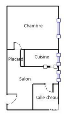 Appartement - 32 m² - 2 pièces