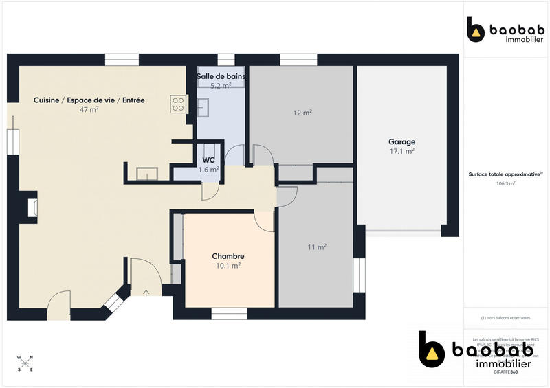 Maison - 91 m² - 4 pièces