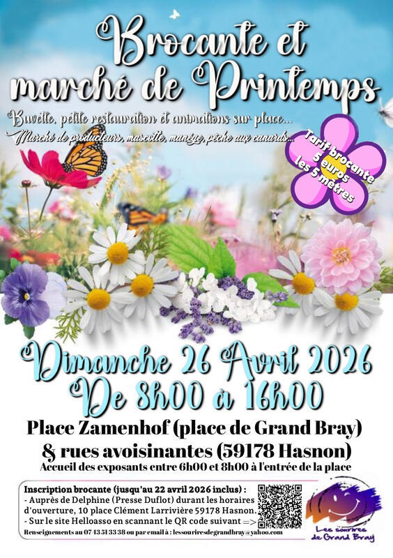 Brocante et marché de printemps