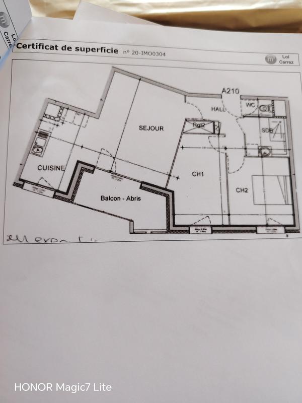 Appartement - 59 m² - 3 pièces