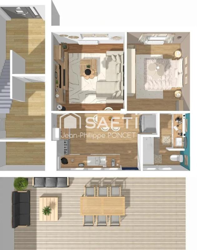 Appartement - 46 m² - 2 pièces