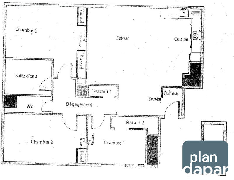 Chambre - 10 m² - 1 pièce