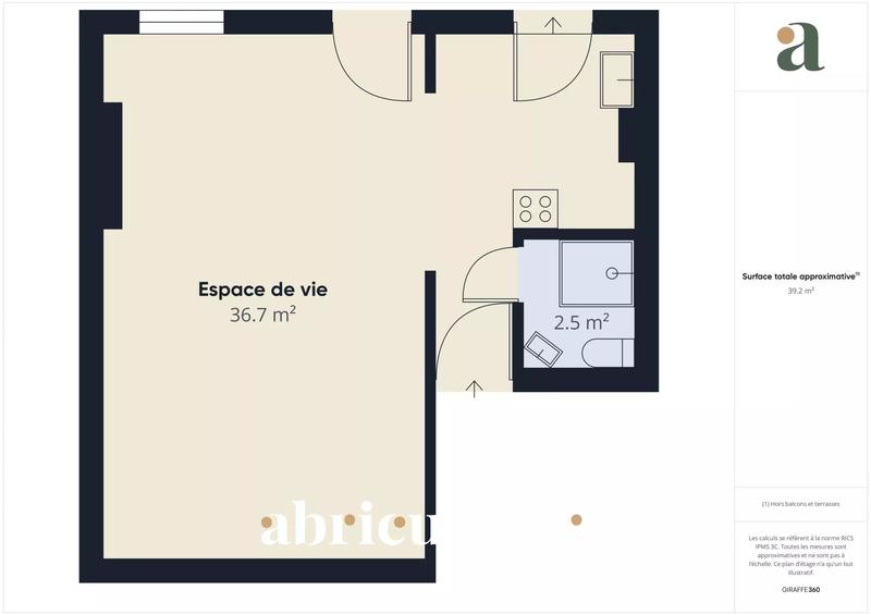 Appartement - 39 m²