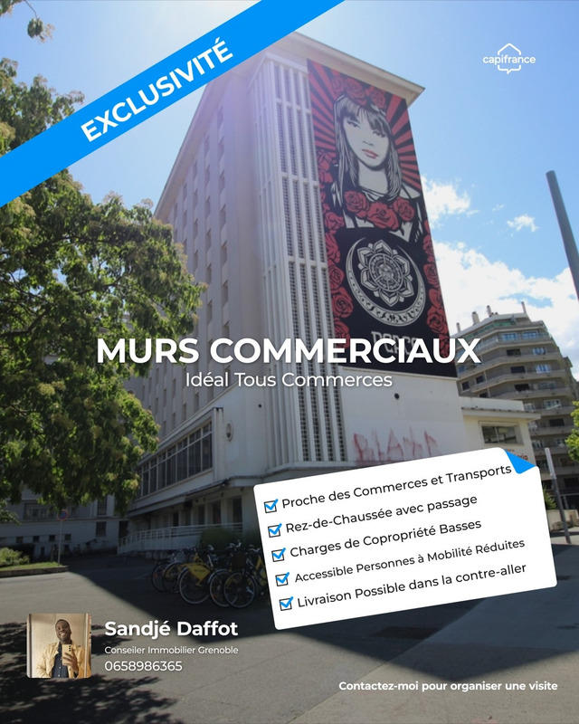 Local commercial - 34 m² - 2 pièces