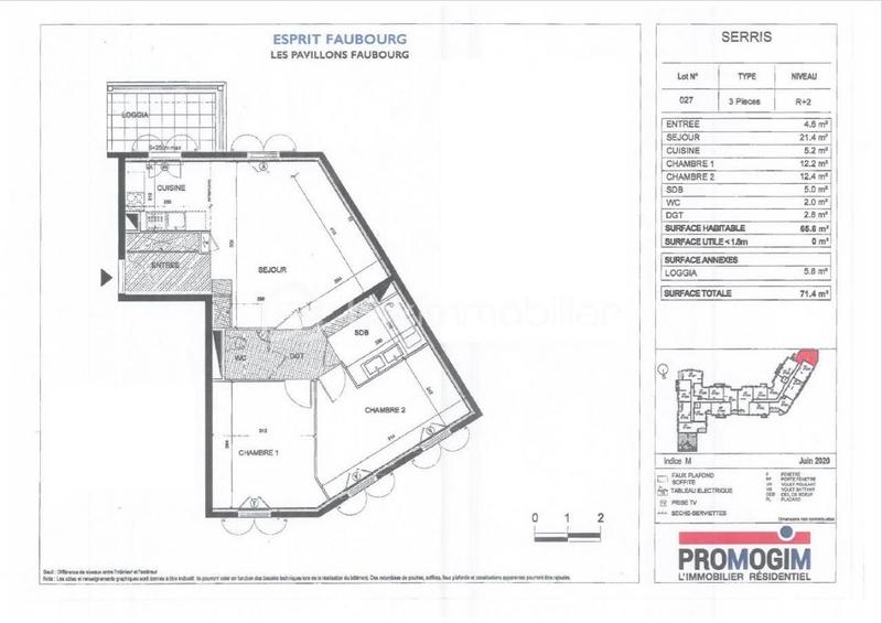 Appartement - 65 m² - 3 pièces