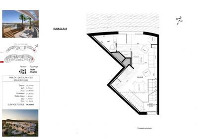 Appartement - 59 m² - 2 pièces