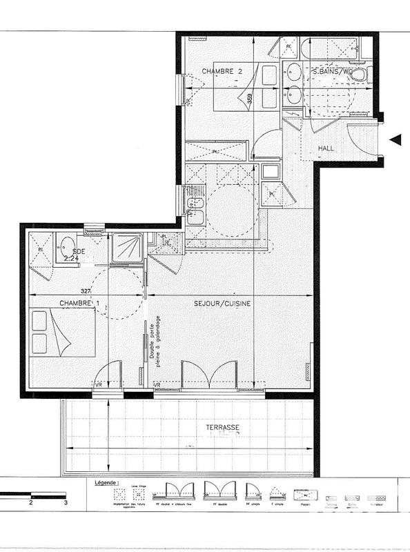 Appartement - 61 m² - 3 pièces