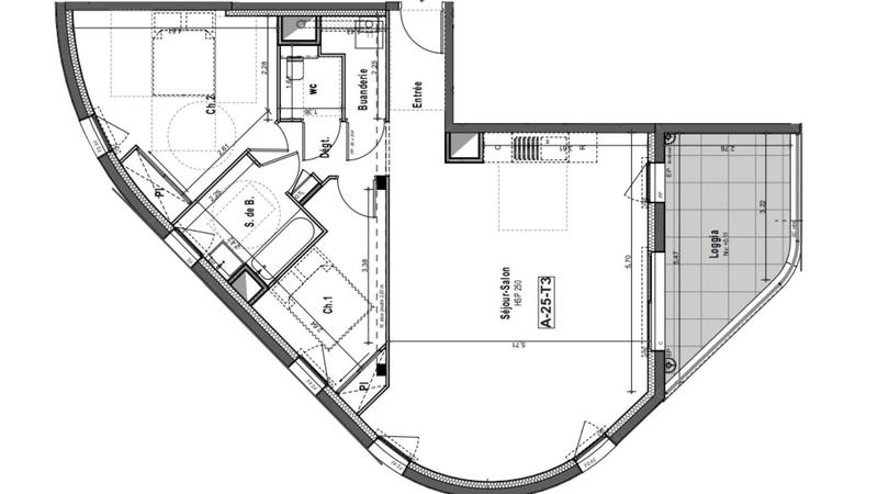 Appartement - 81 m² - 3 pièces