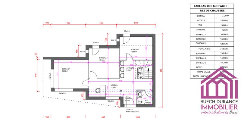 Local commercial - 128 m²