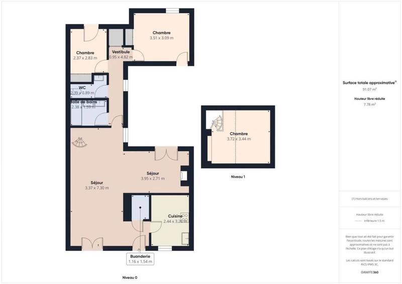 Maison - 75 m² - 6 pièces