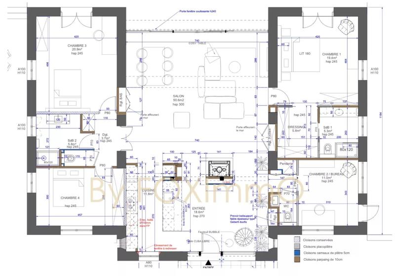 Villa - 214 m² - 6 pièces