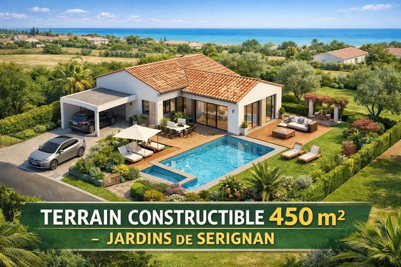 Terrain - 450 m²