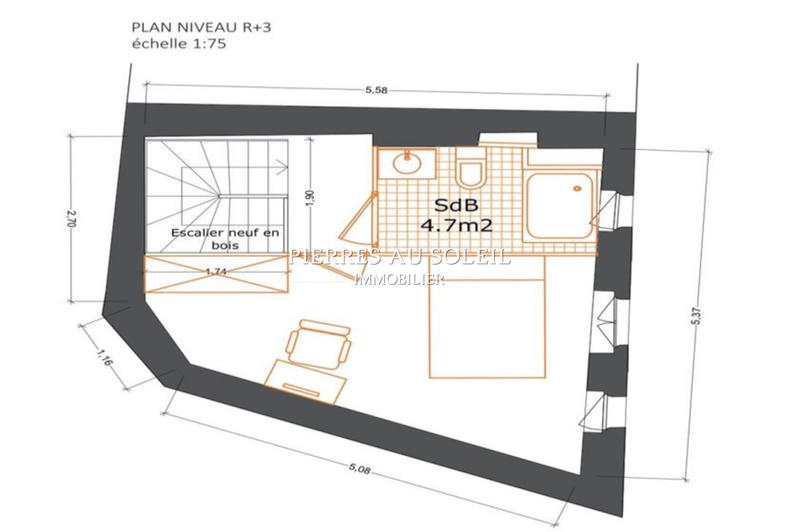 Maison de village - 79 m² - 2 pièces