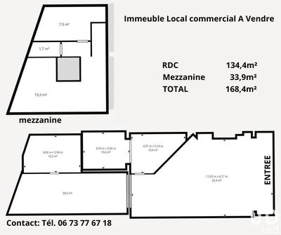 Local commercial - 140 m²