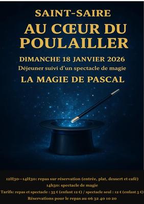 Déjeuner et spectacle de magie