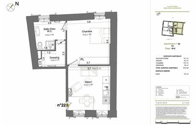 Appartement - 41 m² - 2 pièces