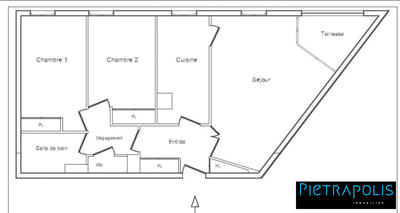 Appartement - 74 m² - 3 pièces