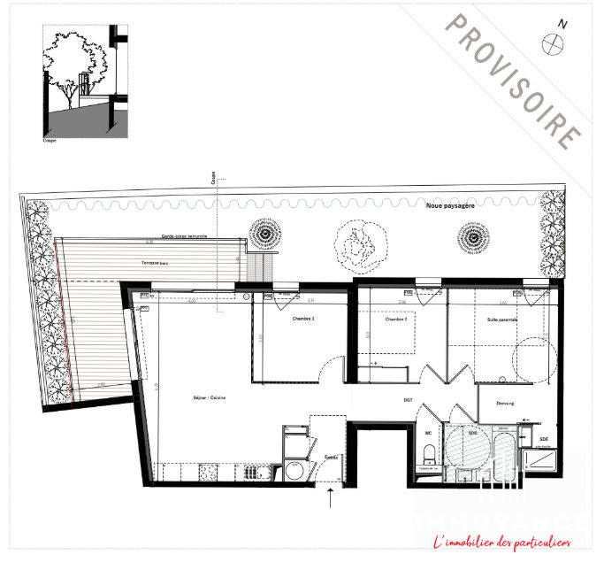 Appartement - 80 m² - 4 pièces