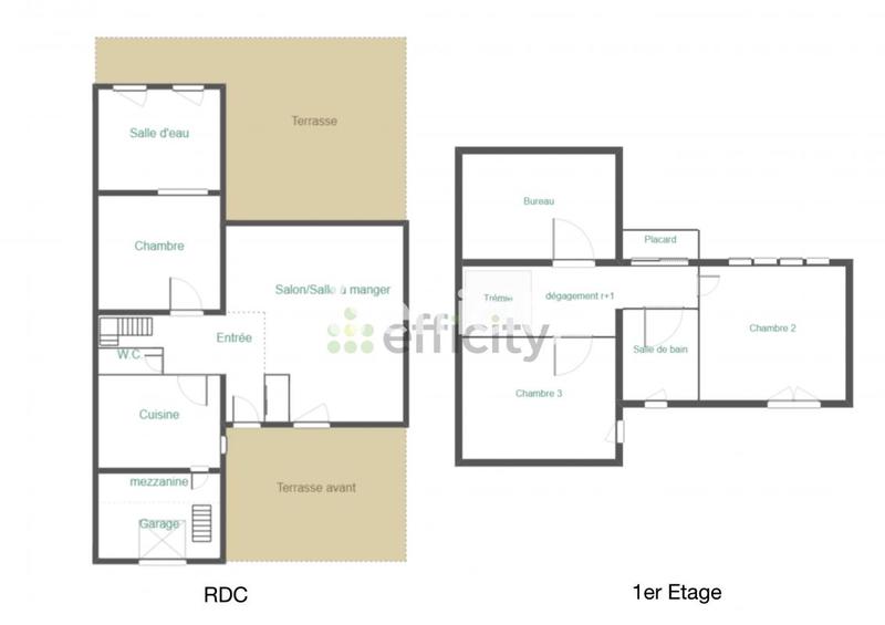 Maison - 97 m² - 5 pièces