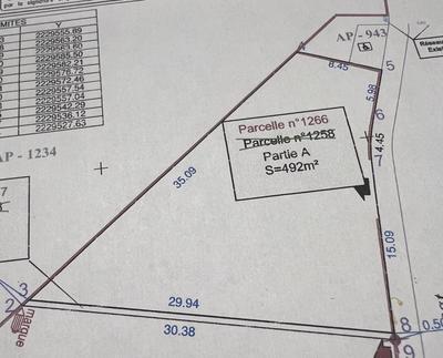 Terrain constructible - 492 m²