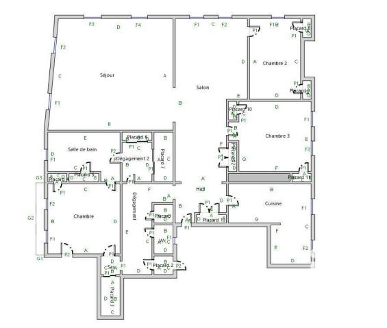 Appartement - 178 m² - 4 pièces