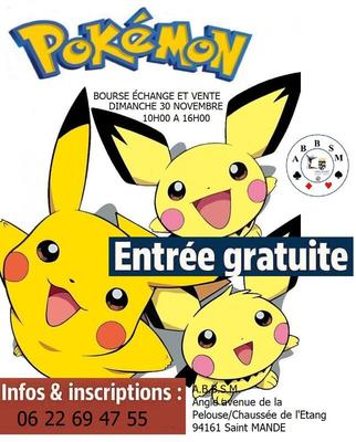 Bourse d'échange et vente pokemon