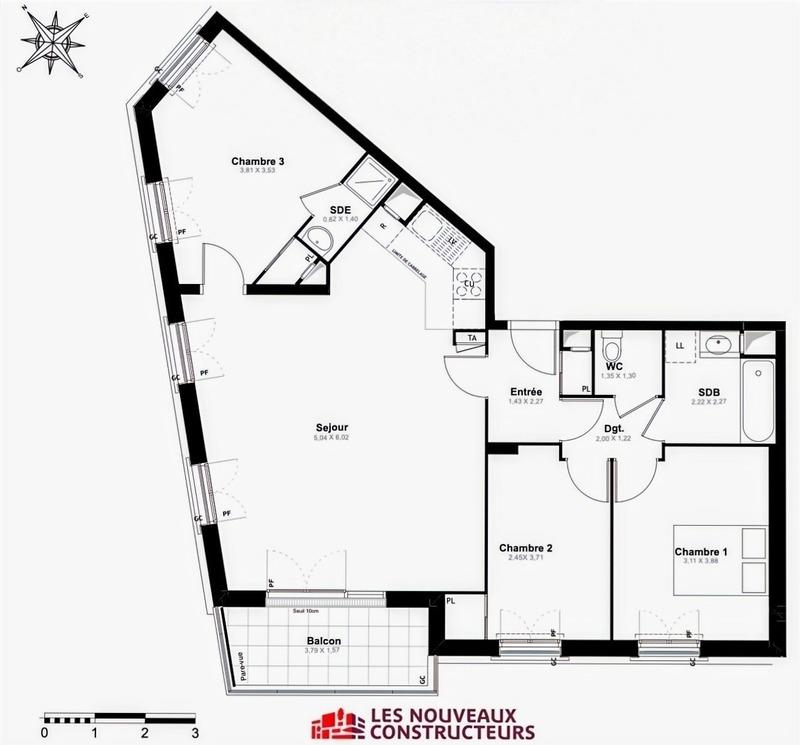 Appartement - 87 m² - 4 pièces