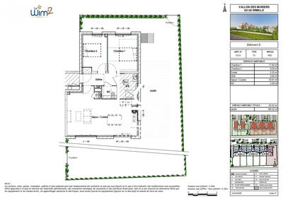 Appartement - 65 m² - 3 pièces