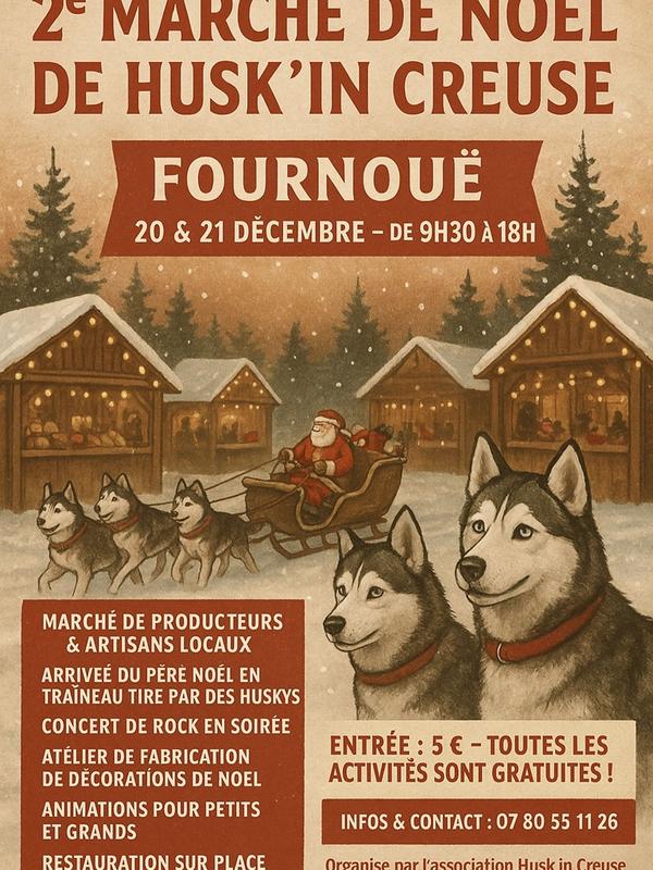 Marché de Noël - Husk'in Creuse
