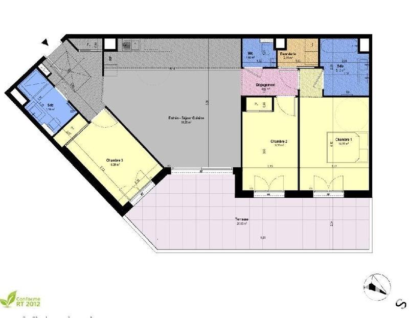 Appartement - 89 m² - 4 pièces