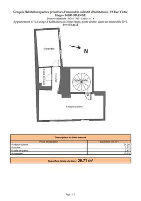 Appartement - 37 m² - 2 pièces