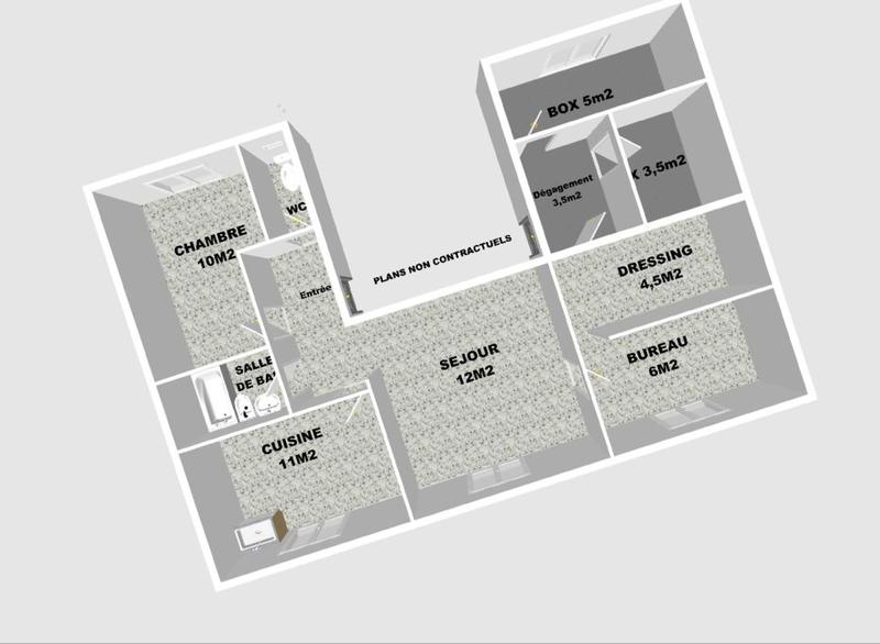 Appartement - 51 m² - 2 pièces