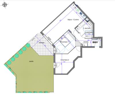 Appartement - 70 m² - 3 pièces