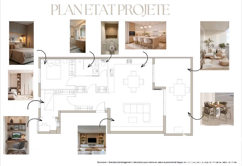 Appartement - 74 m² - 3 pièces