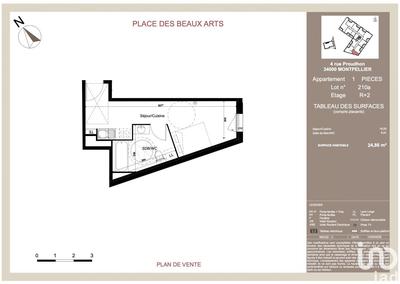 Appartement - 24 m² - 1 pièce