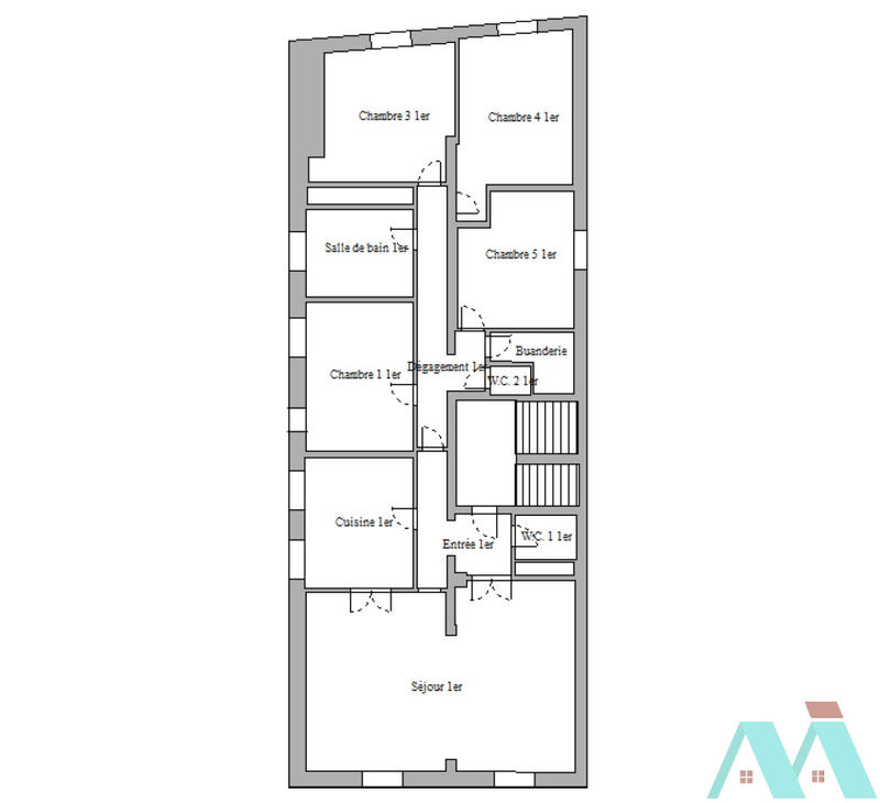 Appartement - 175 m² - 5 pièces