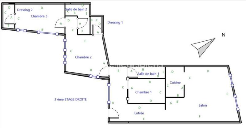 Appartement - 101 m² - 5 pièces