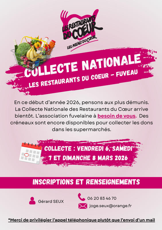 Collecte pour les Restos du Coeur