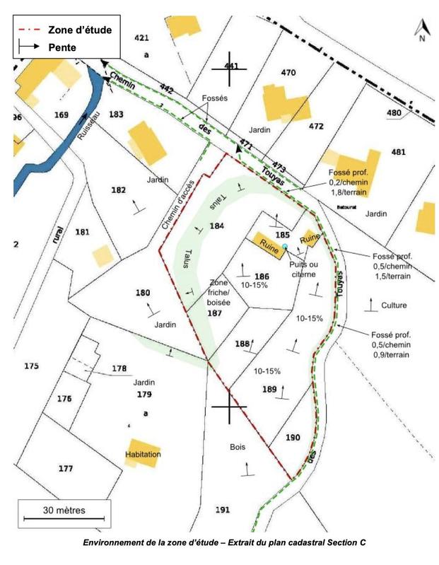 Terrain constructible - 2 361 m²