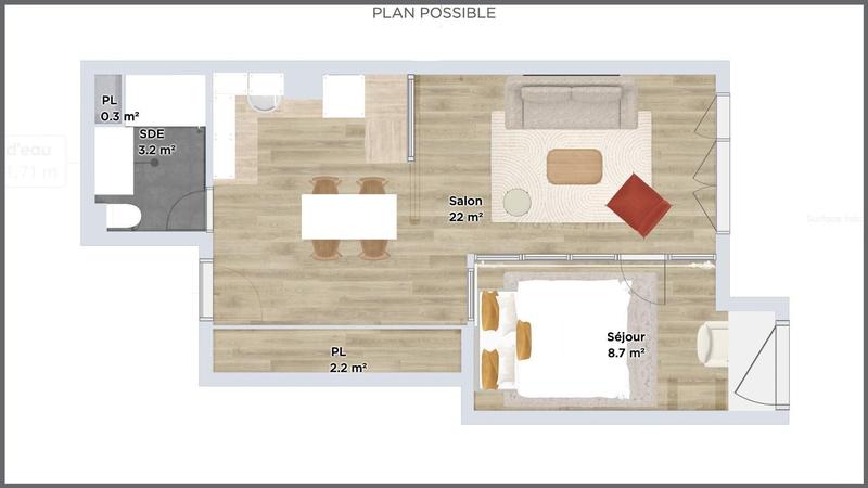 Appartement - 39 m² - 1 pièce