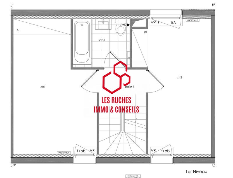 Duplex - 104 m² - 5 pièces