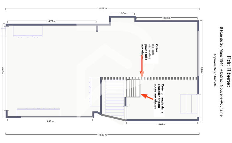 Immeuble - 65 m² - 7 pièces