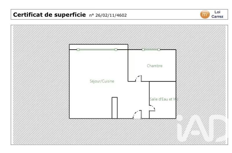 Appartement - 44 m² - 2 pièces