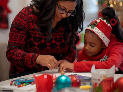 Lecture et bricolage de Noël