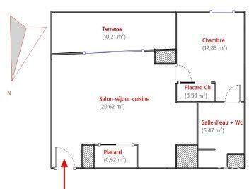 Appartement - 41 m² - 2 pièces
