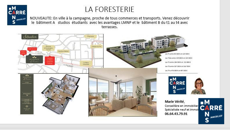 Appartement - 45 m² - 2 pièces