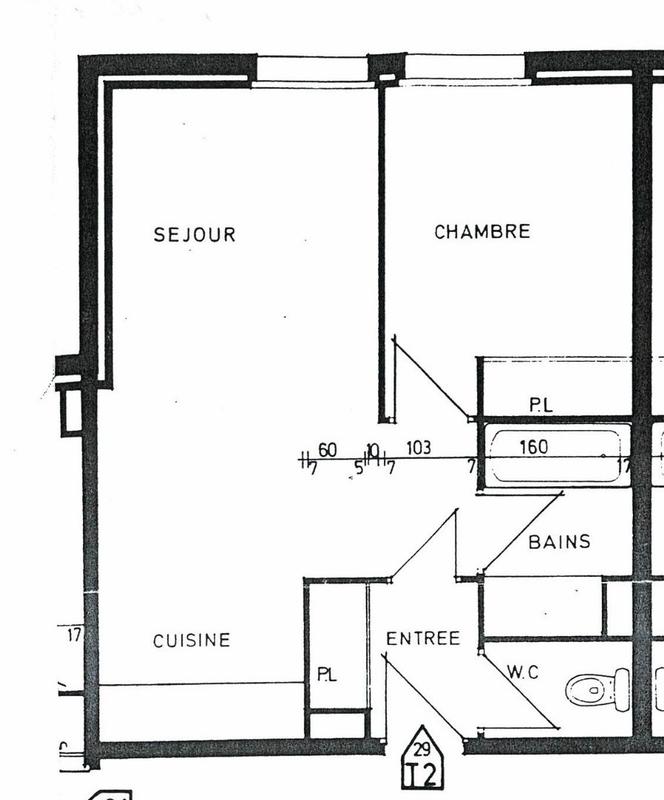 Appartement - 39 m² - 2 pièces