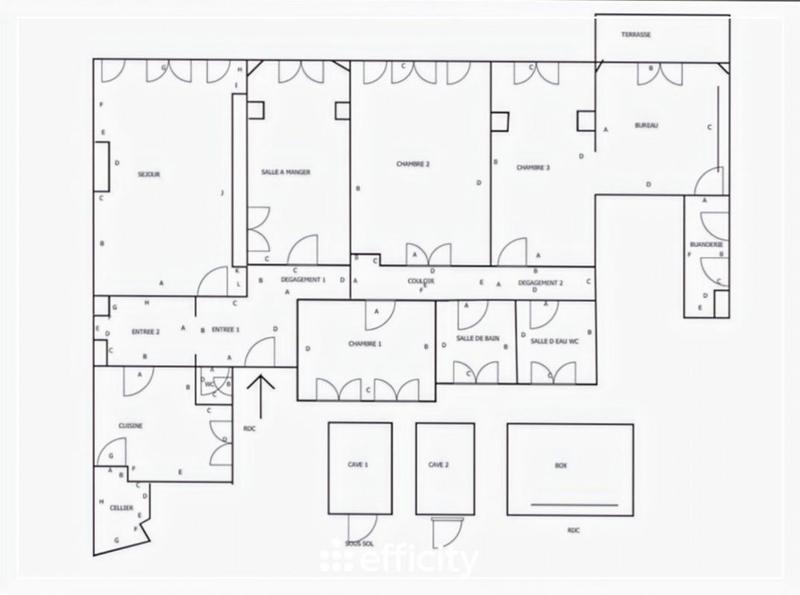 Appartement bourgeois - 165 m² - 6 pièces
