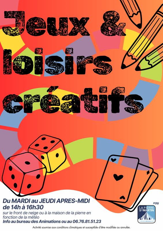 Après-midi jeux avec l’animatrice